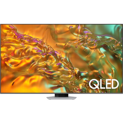 Телевизор Samsung 65'' 65Q80D AI 4K QLED , SMART, Bluetooth 5.2, Wi-Fi 5, 4xHDMI 2.1, 2xUSB, Carbon Silver