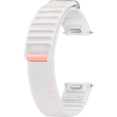 Каишка за часовник Samsung Galaxy Watch7 Fabric Band (S/M) Pink White