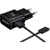 Адаптер Samsung Travel Adapter 5V 2A Fast Charging, Detachable cable, USB-C, Black