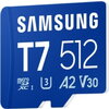 Памет Samsung 512GB micro SD Card T7 UHS-I Transfer Speed up to 170MB/s Class 10 U3 V30 A2