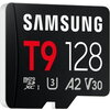 Памет Samsung 128GB micro SD Card T9 UHS-I Read 200MB/s - Write 130MB/s Class 10 U3 V30 A2