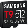 Памет Samsung 512GB micro SD Card T9 UHS-I Read 200MB/s - Write 130MB/s Class 10 U3 V30 A2