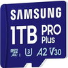 Памет Samsung 1TB micro SD Card PRO Plus with Adapter, UHS-I, Read 180MB/s - Write 130MB/s