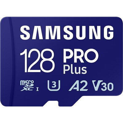 Памет Samsung 128GB micro SD Card PRO Plus with Adapter, UHS-I