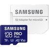 Памет Samsung 128GB micro SD Card PRO Plus with Adapter, UHS-I