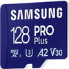 Памет Samsung 128GB micro SD Card PRO Plus with USB Reader, UHS-I, Read 180MB/s - Write 130MB/s
