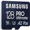 Карта памет Samsung PRO Ultimate, microSDXC, UHS-I, 128GB, Адаптер , UHS-I, U3, V30, A2