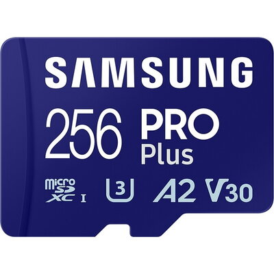 Памет Samsung 256GB micro SD Card PRO Plus with Adapter, UHS-I