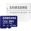 Памет Samsung 256GB micro SD Card PRO Plus with Adapter, UHS-I