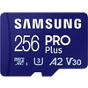 Памет Samsung 256GB micro SD Card PRO Plus with USB Reader, UHS-I, Read 180MB/s - Write 130MB/s