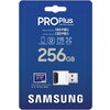 Памет Samsung 256GB micro SD Card PRO Plus with USB Reader, UHS-I, Read 180MB/s - Write 130MB/s