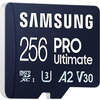 Карта памет Samsung PRO Ultimate, microSDXC, UHS-I, 256GB, Адаптер, UHS-I, U3, V30, A2