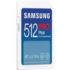 Памет Samsung 512GB SD Card PRO Plus, UHS-I, Class10, Read 180MB/s - Write 130MB/s