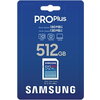 Памет Samsung 512GB SD Card PRO Plus, UHS-I, Class10, Read 180MB/s - Write 130MB/s