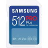 Памет Samsung 512GB SD PRO Plus + USB Reader, Class10, Read 180MB/s - Write 130MB/s