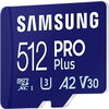 Памет Samsung 512GB micro SD Card PRO Plus with Adapter, UHS-I