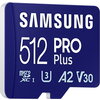 Памет Samsung 512GB micro SD Card PRO Plus with Adapter, UHS-I