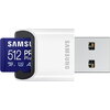 Памет Samsung 512GB micro SD Card PRO Plus with USB Reader, UHS-I, Read 180MB/s - Write 130MB/s