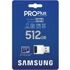 Памет Samsung 512GB micro SD Card PRO Plus with USB Reader, UHS-I, Read 180MB/s - Write 130MB/s