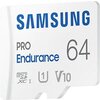 Памет Samsung 64 GB micro SD PRO Endurance, Adapter, Class10, Waterproof, Magnet-proof, Temperature-proof, X-ray-proof, Read 100