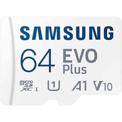 Памет Samsung 64GB micro SD Card EVO Plus with Adapter, Class10, Transfer Speed up to 160MB/s