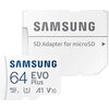 Памет Samsung 64GB micro SD Card EVO Plus with Adapter, Class10, Transfer Speed up to 160MB/s