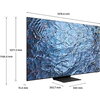 Телевизор Samsung 85'' 85QN900C 8K NEO QLED, SMART, 144 Hz, Bluetooth 5.2, Wi-Fi 6E, 4xHDMI 2.1, 3xUSB, Titan Black