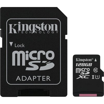 Kingston 128GB MicroSDXC Canvas Select Plus 100R A1 UHS-I