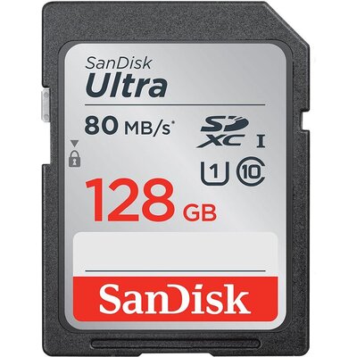 Карта памет SANDISK Ultra SDHC, 128GB, Class 10, U1