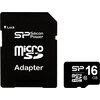 SILICON POWER Micro SDHC Card 16GB (Class 10) with SD Adapter