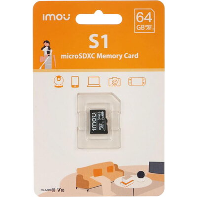 Imou microSDXC 64GB + SD Adapter Class 10, U3, V30, EAN: 6939554929755