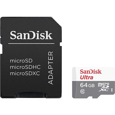 Карта памет SanDisk Ultra Light microSDHC 64GB UHS-I A1 + SD Adapter