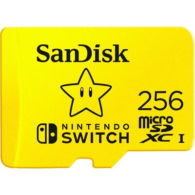 Карта памет SanDisk for Nintendo Switch, microSDXC UHS-I 256GB