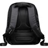 Anti-theft backpack for 15.6"-17" laptop, material 900D glued polyester and 600D polyester, black, USB cable length0.6
