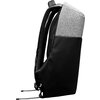 Anti-theft backpack for 15.6"-17" laptop, material 900D glued polyester and 600D polyester, black/dark gray, USB cable
