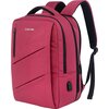 CANYON BPE-5, Laptop backpack for 15.6 inch, Product spec/size(mm): 400MM x300MM x 120MM(+60MM), Red, EXTERIOR materials:100% Po