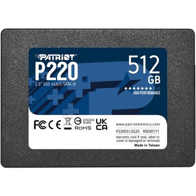 SSD Patriot P220 512GB 2.5"