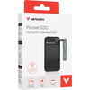 Твърд диск Verbatim Pocket SSD USB 3.2 Gen 2 512GB Black/Grey