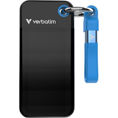 Твърд диск Verbatim Pocket SSD USB 3.2 Gen 2 512GB Black/Blue