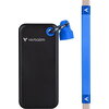 Твърд диск Verbatim Pocket SSD USB 3.2 Gen 2 512GB Black/Blue