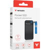Твърд диск Verbatim Pocket SSD USB 3.2 Gen 2 512GB Black/Blue