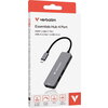 USB хъб Verbatim USB-C Essentials Multiport Hub 4 Port