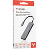 USB хъб Verbatim USB-C Essentials Multiport Hub 6 Port with card reader