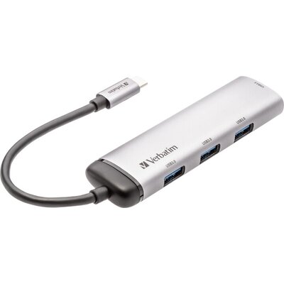 USB хъб Verbatim USB-C Multiport Hub 4-Port USB 3.2 Gen 1 Type A