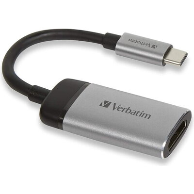 Адаптер Verbatim USB-C to HDMI 4K Adapter - USB 3.1 Gen 1/HDMI 10cm Cable