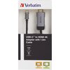 Адаптер Verbatim USB-C to HDMI Adapter - USB 3.1 Gen 1/HDMI 1.5m Cable