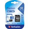 Памет Verbatim micro SDHC 32GB Class 10 (Incl. Adaptor)