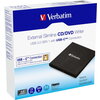 Оптично устройство Verbatim External Slimline CD/DVD Writer, USB-C