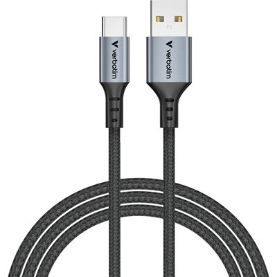 Кабел Verbatim Sync & Charge USB-A to USB-C 18W 120 cm