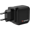 Зарядно устройство Verbatim Mini GaN Charger 70W 3 Port US plug with EU and UK adaptors